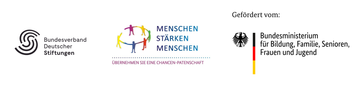 Förderer Programm Chancenpatenschaften Logos der Fördermittelgebenden u.a. Bundesverband Deutscher Stiftungen