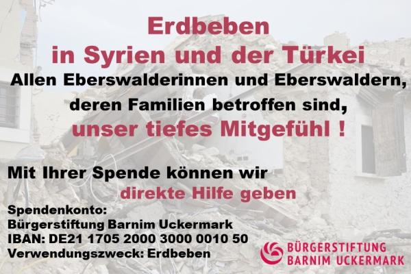Spendenaufruf für die Eberswalder Familien