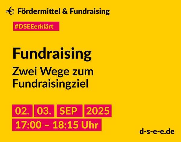 Veranstaltungsflyer mit Titel und Daten